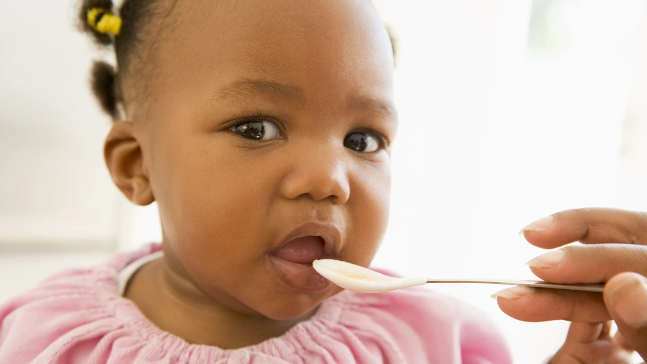 baby eating foods